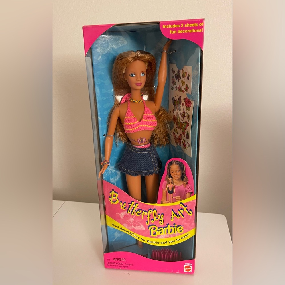 Barbie Butterfly Art Tattoo Doll